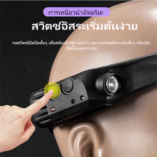OIMIU ไฟฉายคาดหัว LED กันน้ํา ไร้สาย แบบชาร์จUSB ไฟฉายแบบชาร์จไฟชนิด C หน้าไฟหน้ากันน้ําที่สว่างเป็นพิเศษ