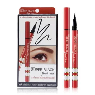 มิสทีน อายไลเนอร์ Eyeliner Mistine Fixed Liner ฟิค/Stardust 2in1 สตาร์ดัส/Soblack โซแบล็ค เส้นคม เขียนง่าย