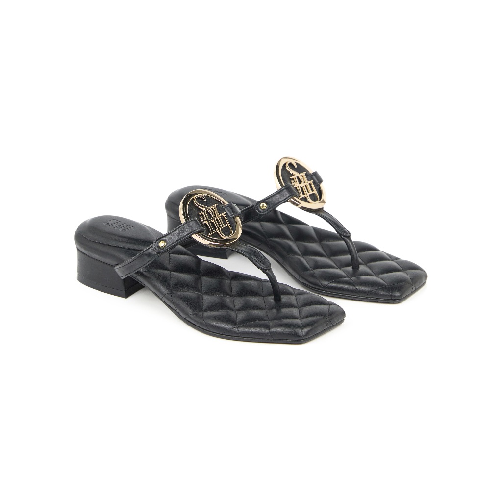✅SHU PALETTE SOFT 1" GOLD SIGNET THONG SANDALS