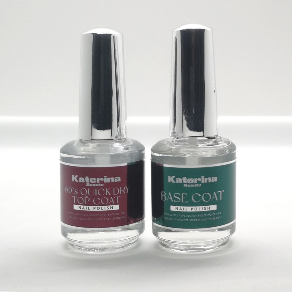 Top coat & Base coat สีเคลือบเล็บสำหรับเพิ่มความเงาในขั้นตอนสุดท้ายทารองพื้นก่อนทาสีเล็บ