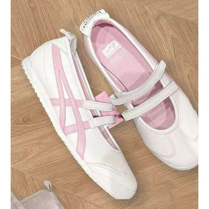 ✨Patou x Onitsuka TigerMEXICO 66 black/white💞HOTรุ่นระเบิดรองเท้าแท้สำหรับผู้ชายและผู้หญิงเลือกคุณภาพอย่างเคร่งครัด😊