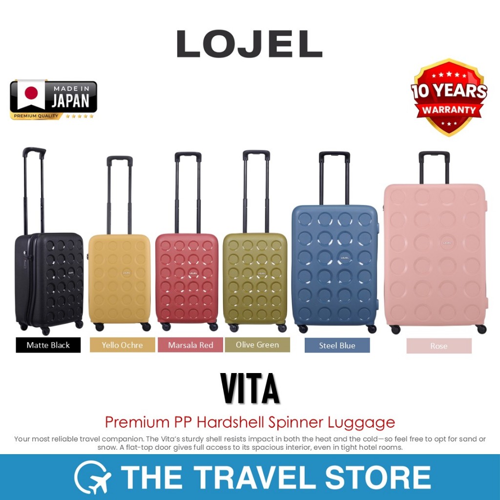 Lojel VITA Premium PP Hardshell Spinner Luggage กระเป๋าเดินทางล้อลาก เกรดญี่ปุ่น รับประกัน 10 ปี*