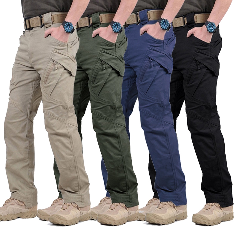 พร้อมส่ง&CODIX9/IX7 กางเกงคาร์โก้ผู้ชาย กางเกงยุทธวิธีหลายกระเป๋า ผ้าทนต่อการขัดถูกันน้ำป้องกันคราบต่อต้านการฉีกขาด