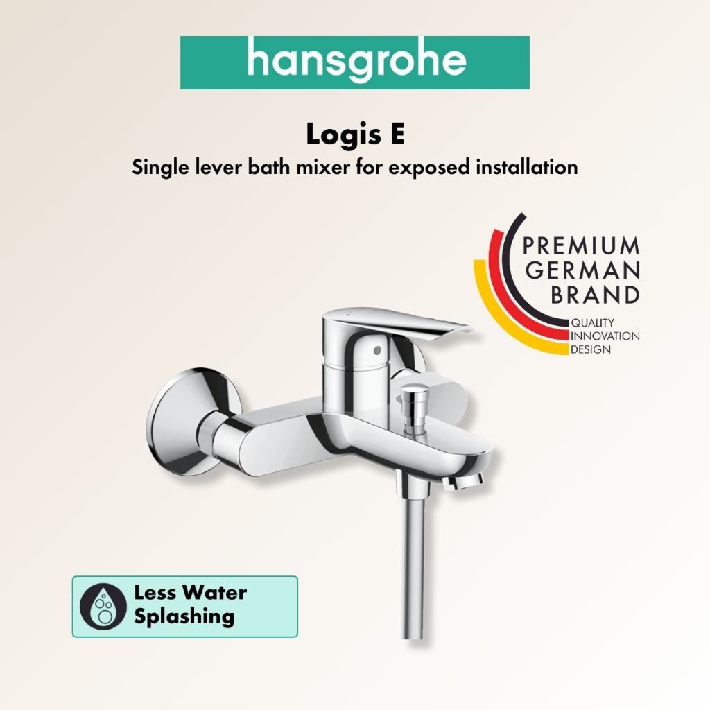 Hansgrohe Logis E ก๊อกผสมอ่างอาบน้ำ สำหรับติดตั้งเปลือย รุ่น HG71403007