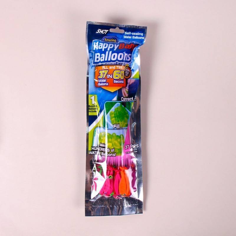 พร้อมส่ง ลูกโป่งน้ำ 1ห่อ มี 37 ลูก  Water Balloon ของเล่นเด็ก