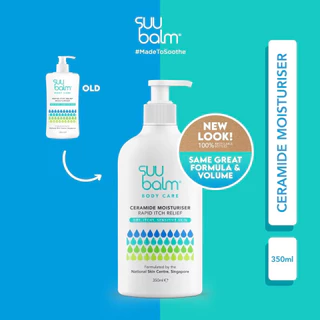 Suu Balm Body Care Ceramide Moisturising Rapid Itch Relief 350ml มอยซ์เจอร์ไรซิ่ง โลชั่น ครีมทาผิว สำหรับผิวแพ้ง่าย