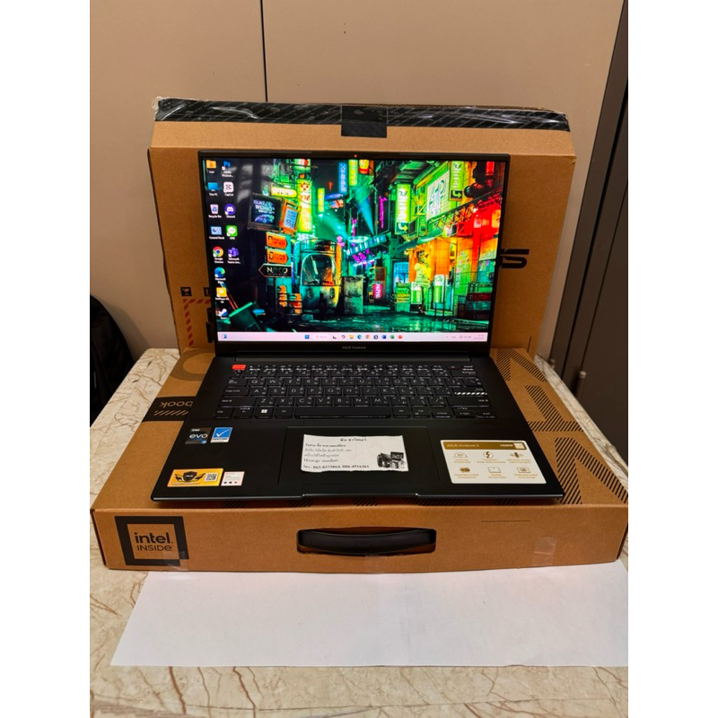 โน๊ตบุ๊คAsus VivoBook S 14X OLED S5402ZA-M9501WS i5-12500H จอ 2.8K OLED 120Hz