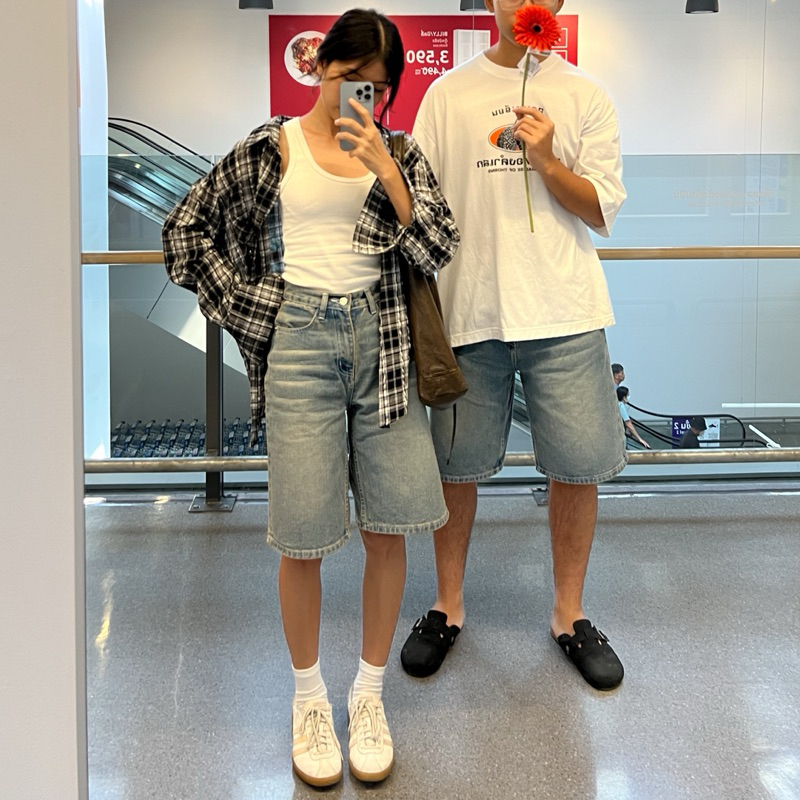 ลดล้างสต็อก#28Chill_jeans กางเกงยีนส์ขายาว3ส่วน