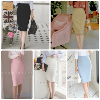 กระโปรงเอวสูง กระโปรงทำงาน XS-XXL ✅พร้อมส่ง