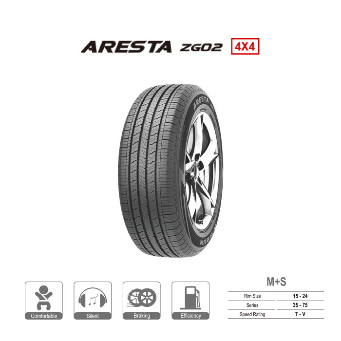 ARISUN ยางรถยนต์ 265/70R16 (ล้อขอบ16) รุ่น ARESTA ZG02  4 เส้น (ยางใหม่กริ๊ปปี 2025)+ประกันอุบัติเหตุ - รูปที่ 4
