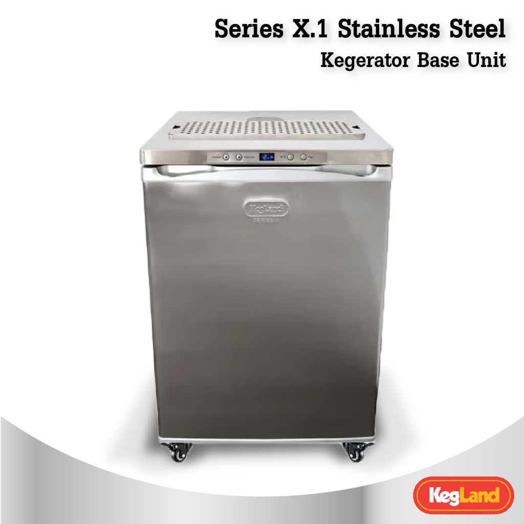 Kegland - Series X.1 - Stainless Steel - Kegerator - Base Unit Kegerator - Fridge Only