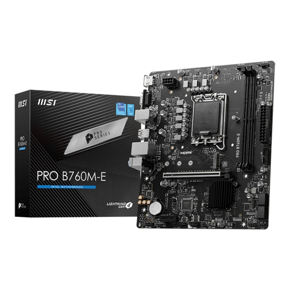 MAINBOARD (1700) MSI PRO B760M-E DDR5