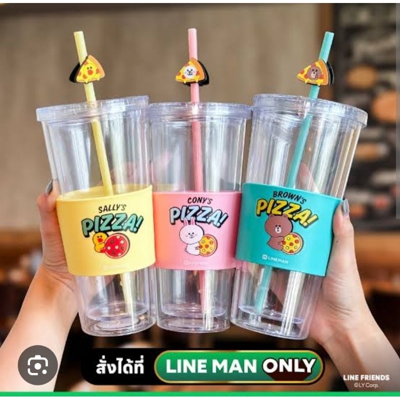 The pizza company แก้ว cony แก้ว brown Line