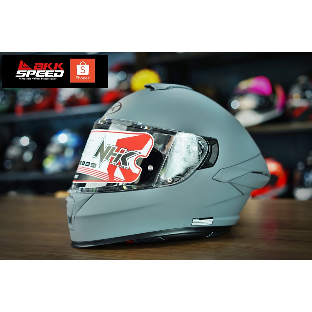 NHK K5R V1 Matt Grey (รุ่น sport ไม่มีแว่นกันแดด)