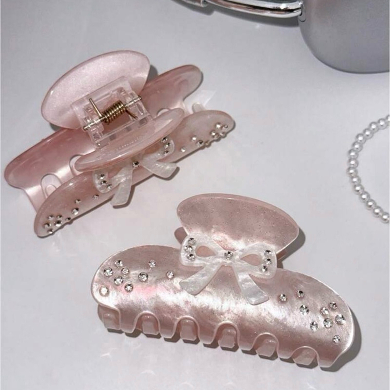 gleametoile - Bow ribbon hair claw clip✨🎀🌸 (8x4 cm)