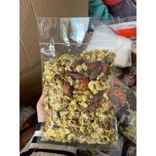 เก็กฮวยตราเสือ ห่อ 100 กรัม พร้อมเม็ดพุดจีน กลิ่นหอม ต้มน้ำอ…