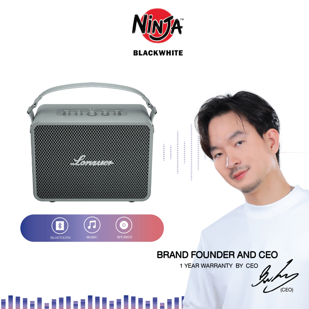 Blackwhite Lonzuer Forward 160W ลำโพงบลูทูธ รับประกัน 1 ปี