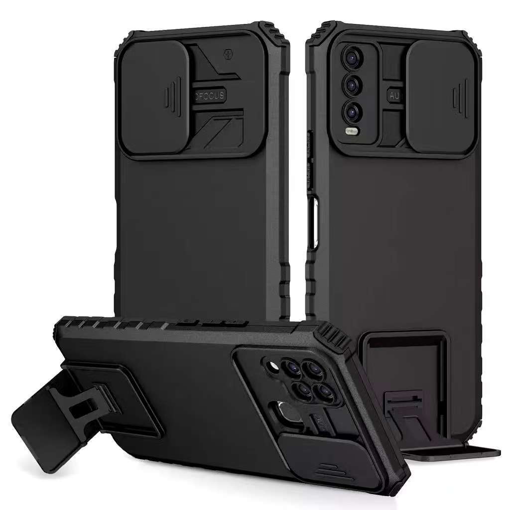 เคสหุ่นยนต์ใหม่ สไลด์กล้อง สำหรับรุ่น Samsung A50 A30S A50S A20 A30 A02 M02 A31 A51 A03 A02S A03S เคสกันกระแทกมีขาตั้ง