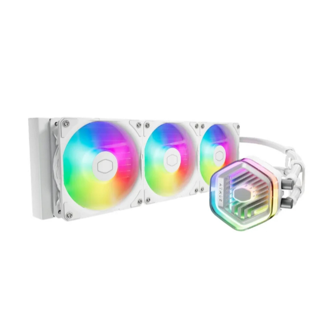 COOLERMASTER MASTERLIQUID 360 ATMOS WHITE 360MM (120x3) - มือสอง ใหม่มาก