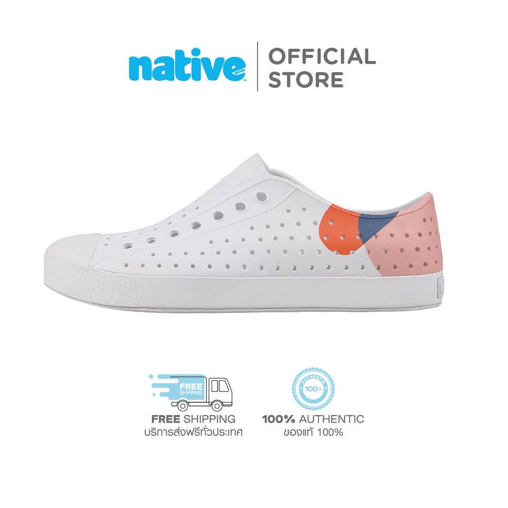 Native รองเท้ากันน้ำผู้ใหญ่ EVA รุ่น Jefferson Sugarlite Block Shell White/Shell White/Velvet Mountain Block