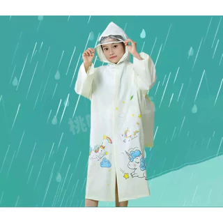 เสื้อกันฝนสำหรับเด็กการป้องกันทางสิ่งแวดล้อมและรสจืดเด็กชายและเด็กหญิงอนุบาลเด็กนักเรียนPonchoหนาป้องกันความปลอดภัย