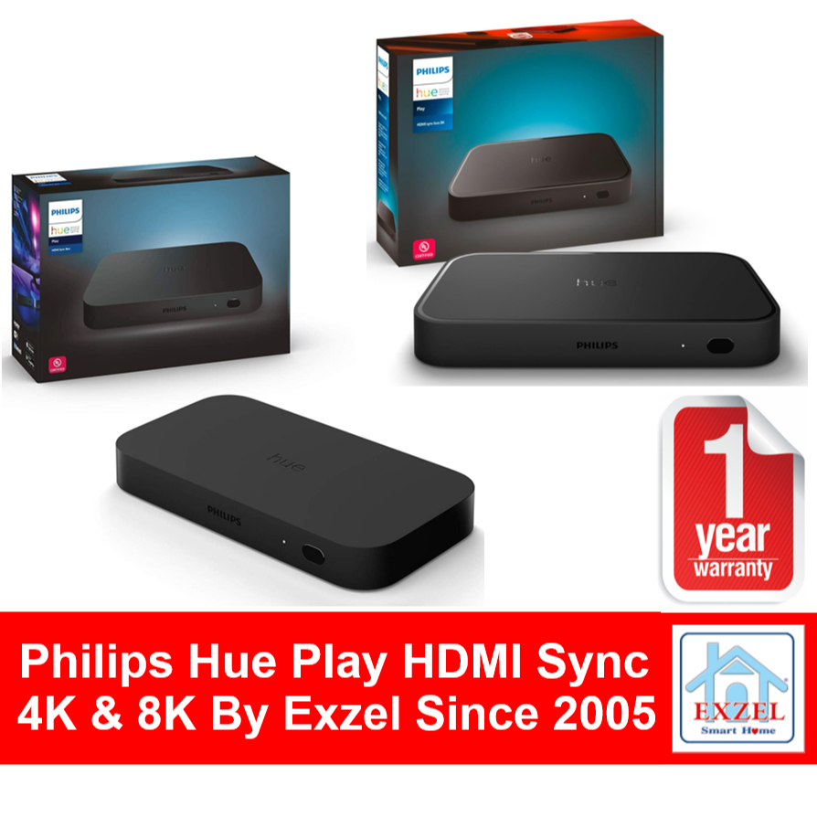 4K or 8K Philips Hue Play HDMI Sync Box 4K or 8K | 1 Yr Warranty | Fast 1 Day Ship from Bangkok | 1 