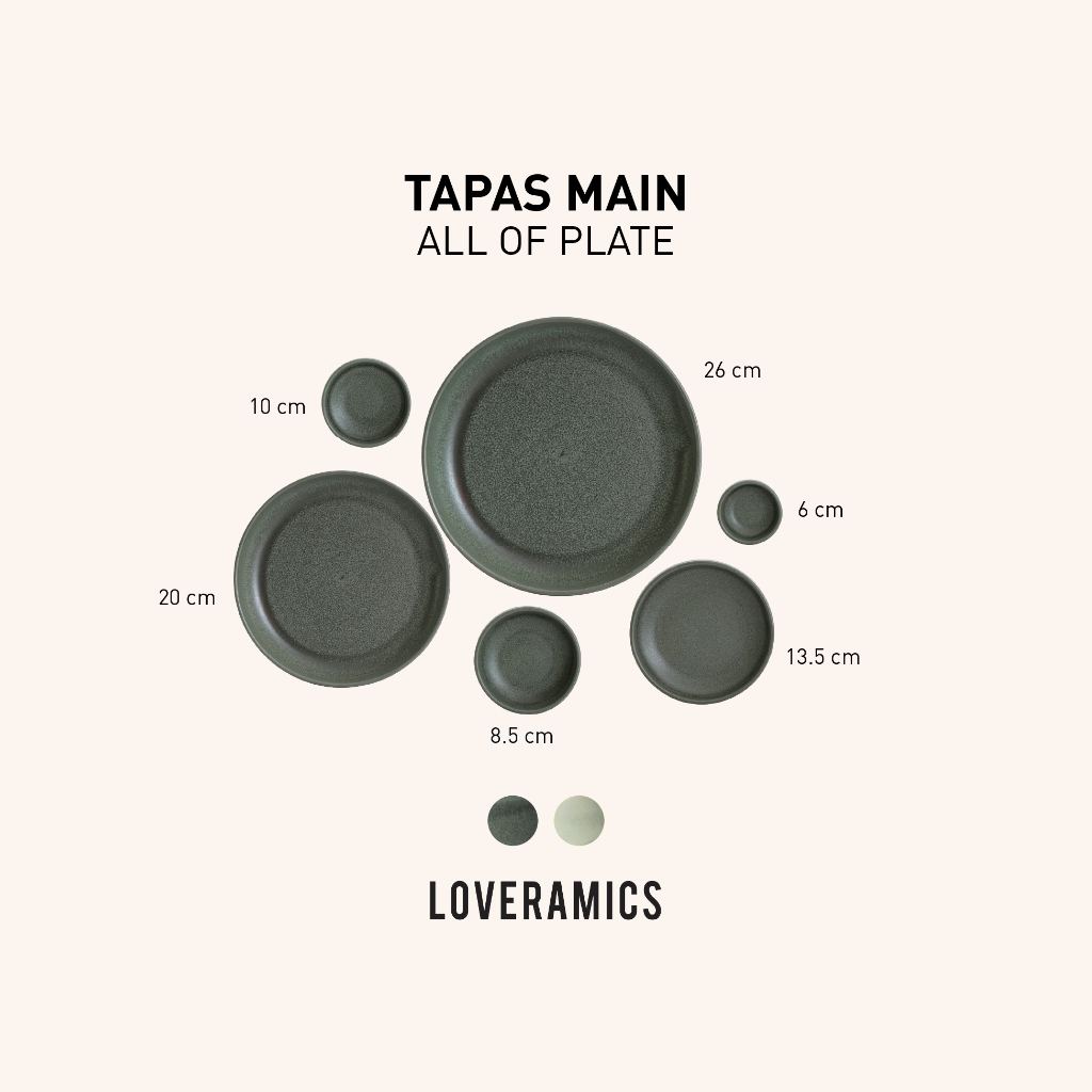 LOVERAMICS All Of Plate รุ่น Tapas Collection
