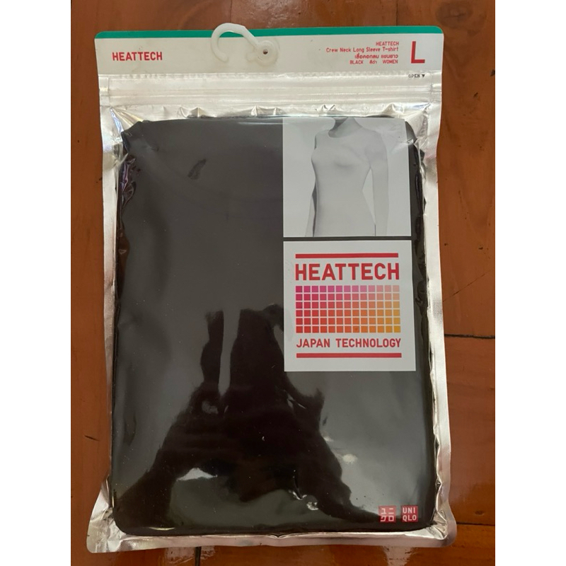 heatech uniqlo size m สีดำ
