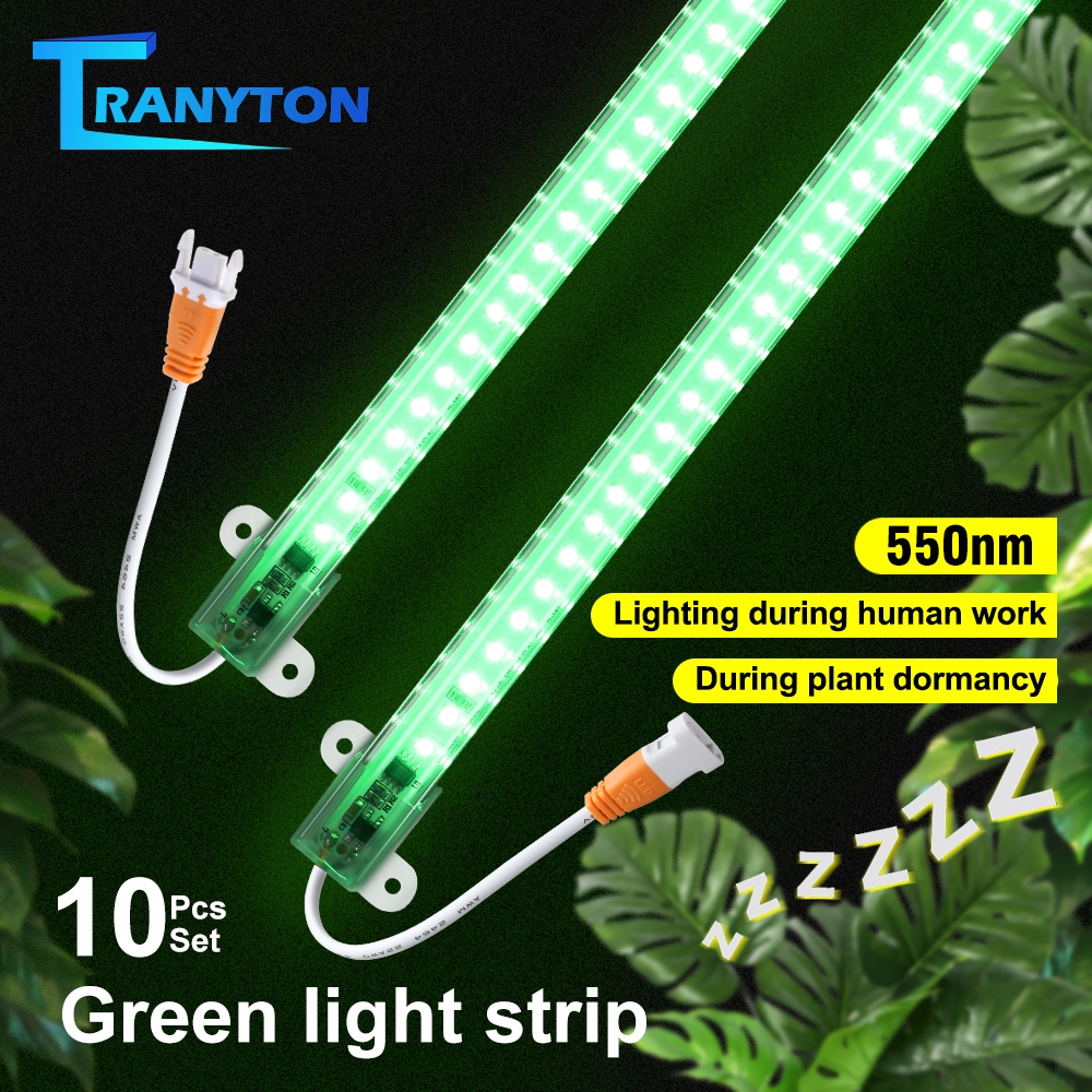 Green LED grow light ไฟปลูกต้นไม้ ชุดไฟปลูก 110CM 10แถว 220V ไฟช่วยต้นไม้เติบโต ไฟเส้นปลูกต้นไม้ Plant dormancy