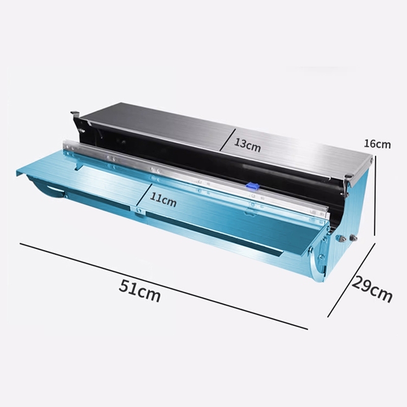 กล่องตัดฟิล์มยืด เครื่อซีลล์ สำหรับซุปเปอร์มาร์เก็ต ซีลล์ผลไม้ ผัก และอาหารสด เครื่องซีลล์ขนาดเล็ก Wrapping Machine - รูปที่ 7