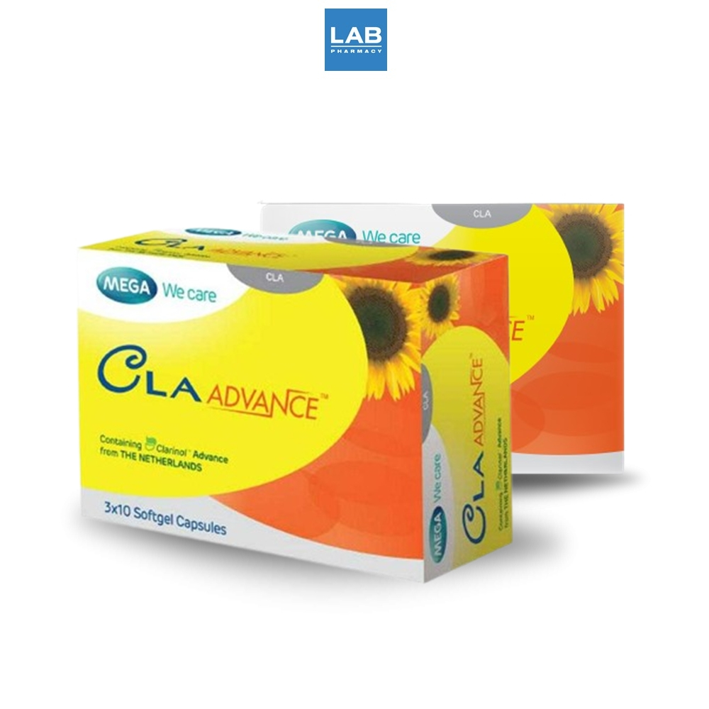 MEGA We Care CLA Advance Set 2*30's - เมก้า วี แคร์ ซีแอลเอ แอดวานซ์ เซ็ต 2 กล่อง (30 แคปซูล x 2)