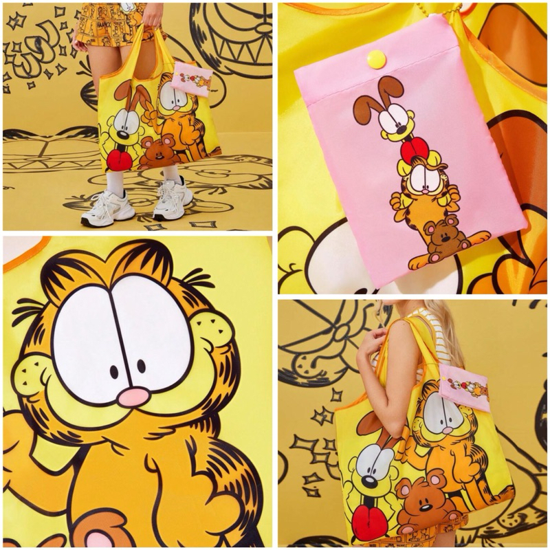 กระเป๋าผ้า/ช้อปปิ้ง/ใส่เหรียญ การ์ฟิลด์ ( สินค้างานลิขสิทธิ์แท้100% X Garfield) แมวส้ม