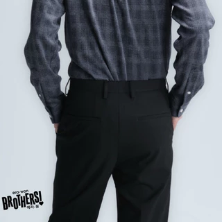 era-won กางเกงขายาว รุ่น Semi - Flare Monotone สี Brothers Black
