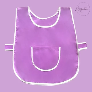 เอี๊ยมสีพื้นผ้ากันเปื้อนเด็กอนุบาล มีให้เลือกหลายสี A0006