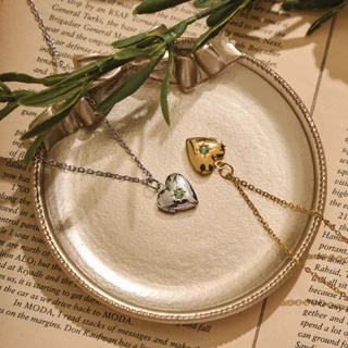 (พร้อมส่งวันถัดไป) earika.earrings - victorian heart locket สร้อยคอจี้หัวใจล็อกเกต วัสดุstainless steel ใส่อาบน้ำได้