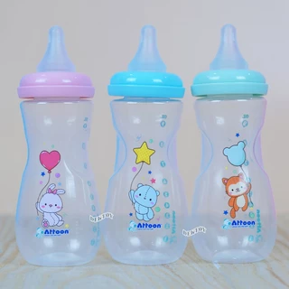 Attoon ขวดนมแอทตูน คอแคบ,คอกว้าง พร้อมจุก Antichoke ไม่ดูดไม่ไหล ขนาด4ออนซ์/5ออนซ์/8ออนซ์ และ9ออนซ์