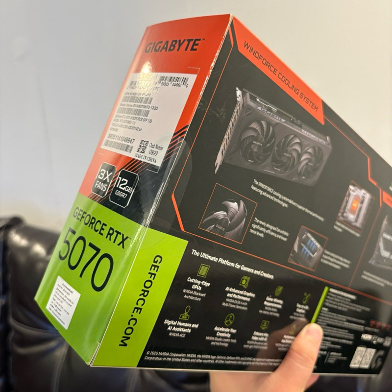 RTX 5070 GIGABYTE 12GB ตัวธรรมดา ของใหม่ ประกันเริ่ม 5/68