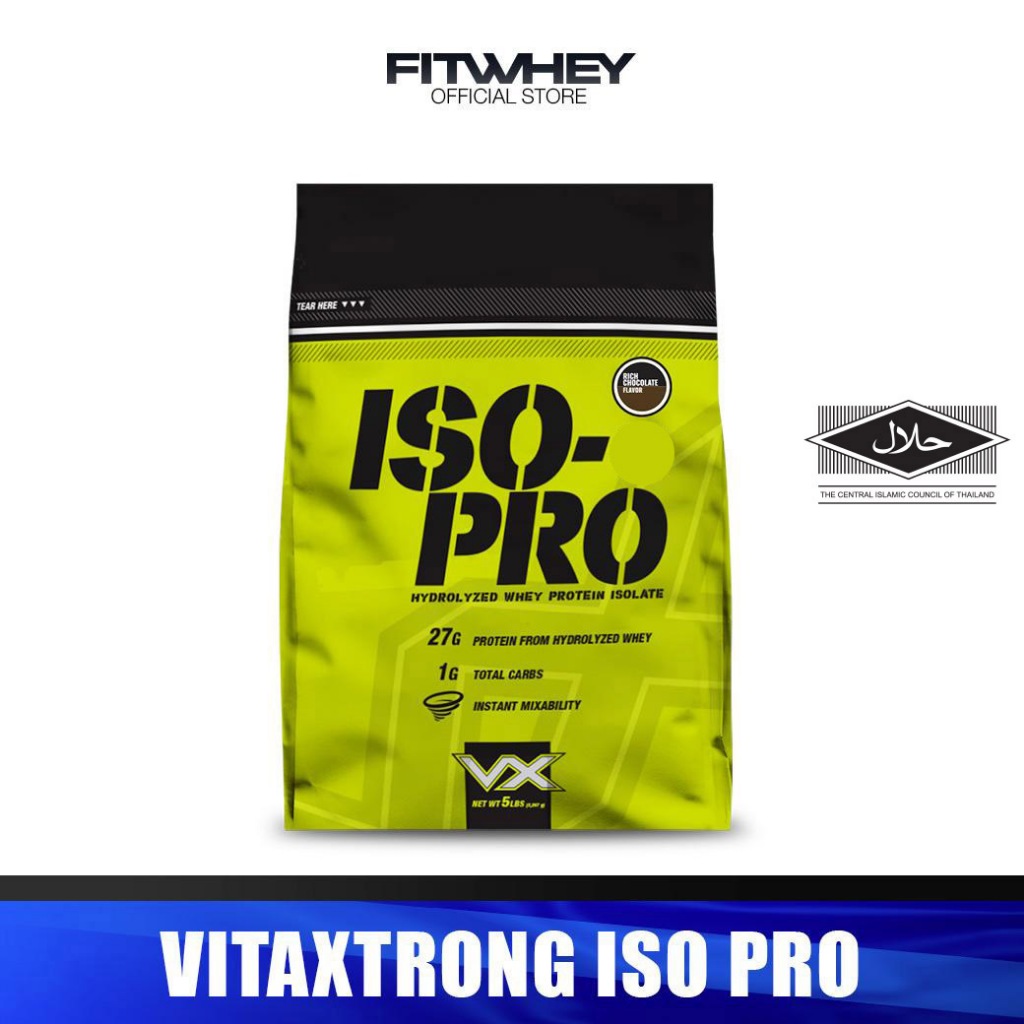 VITAXTRONG ISO - PRO (5 LB) | เวย์โปรตีนไอโซเลท ดูดซึมไว คุณภาพนำเข้าจากอเมริกา