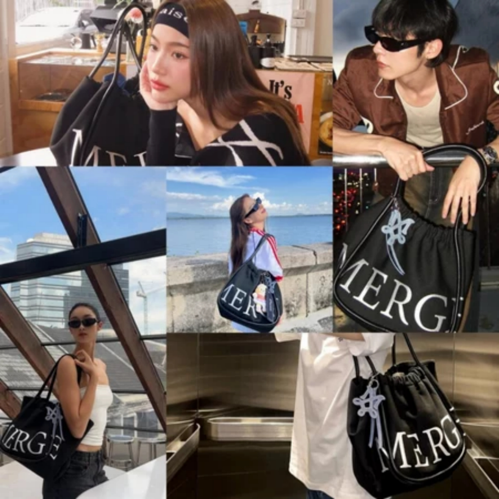 MERGE A DAY BAG กระเป๋าถือ M/L💞ของแท้ 100 %💞 สินค้าพร้อมส่ง กระเป๋าถือ กระเป๋าสะพายไหล่