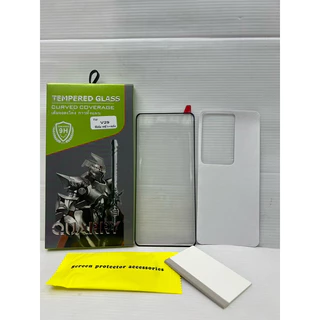 ฟิล์มเต็มจอโค้งQuarry สำหรับ VIVO V60 V50 X200PRO X200 V40 Pro V30Pro V29 V25 V27 แถม ฟิล์มหลัง+ชุดติดฟิล์มกระจกนิรภัย