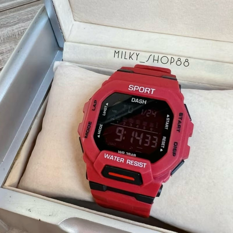 (M25) โปรลดกระหน่ำ นาฬิกา SPORT DASH หน้ายักษ์เล็ก ดิจิตอล กันน้ำ 100% ใส่ได้ทั้ง ชาย- หญิง (17 สี)