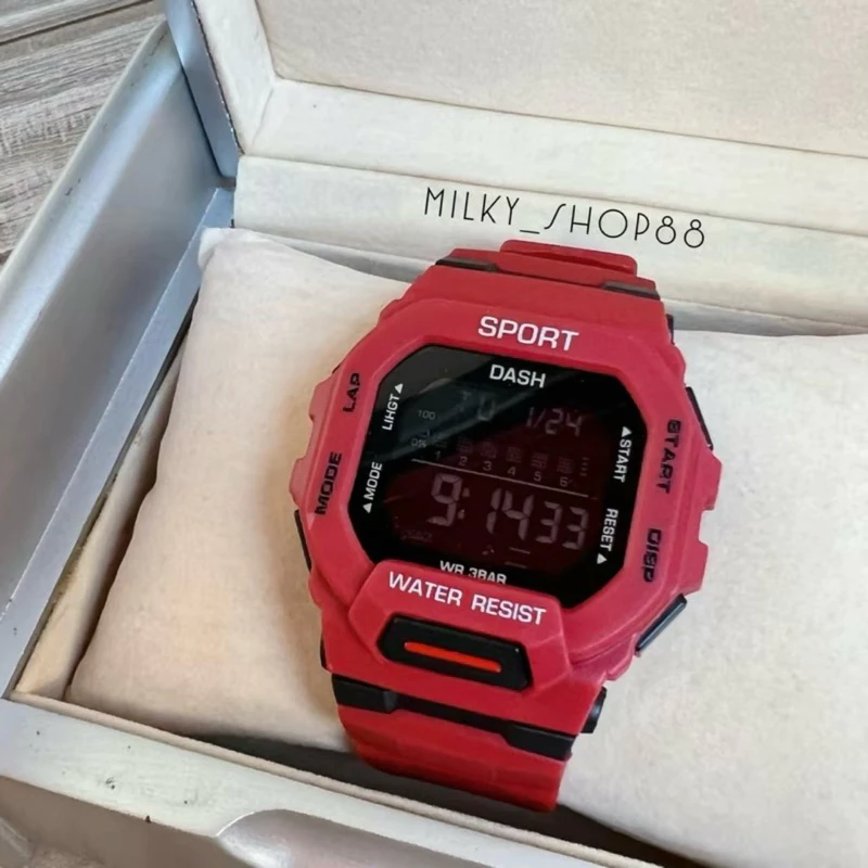 (M25) โปรลดกระหน่ำ นาฬิกา SPORT DASH หน้ายักษ์เล็ก ดิจิตอล กันน้ำ 100% ใส่ได้ทั้ง ชาย- หญิง (17 สี)