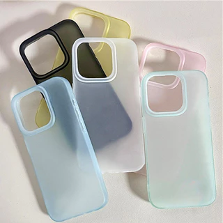 เคส For iPhone 18 17 Air 11 13 16 15 12 14 Pro max 16 Plus เคสผิวด้าน เคสบาง เคสแข็ง แบบขุ่น กันเลน กันรอยนิ้วมือ