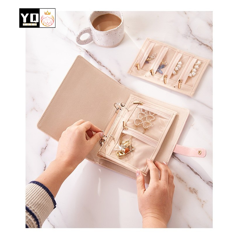 สมุดเก็บเครื่องประดับ สวย หรู พกพาง่าย  พร้อมส่งจากไทย 0904 - รูปที่ 6