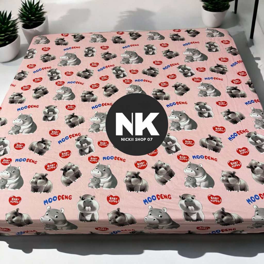 ผ้าปู 11 ฟุต รัดมุมทั้ง 4 มุม การ์ตูนและสีพื้น มินิมอล ตัดเย็บ 2 วัน - รูปที่ 3