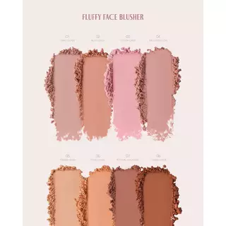ถูก/แท้/มีไลฟ์ บลัชออน Supermom Fluffy Face Blusher ซุปเปอร์มัม ปัดแก้ม แก้มสวย ละมุน เนื้อนุ่ม สีชัด ติดทน