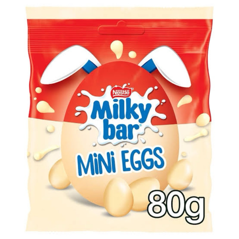 พร้อมส่ง Nestle milky bar mini eggs 80g. ไวท์ช็อกโกแลตรูปไข่นำเข้าจากบัลแกเรีย🇧🇬