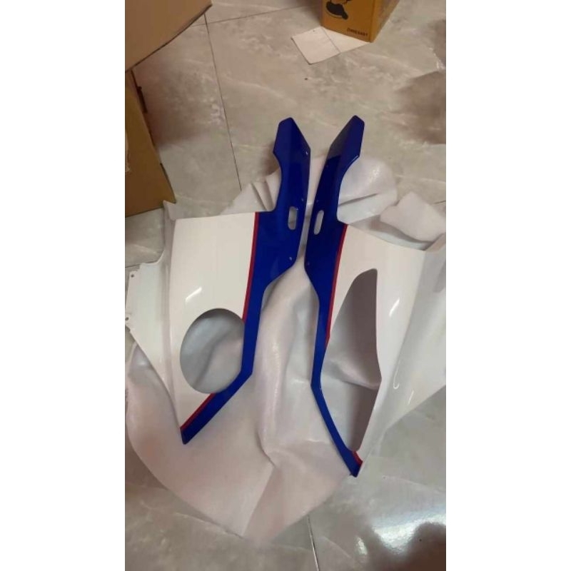 แฟริ่งครอบหน้า BMW S1000RR ปี 2009 ถึง 2014 HP4 เปลือกมอเตอร์ไซค์ ชุดสีครอบไฟหน้ามอเตอร์ไซค์ หน้ากาก