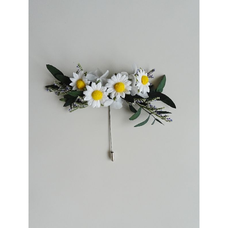Memoryofflower ข้อมือเพื่อนเจ้าสาว เข็มกลัด ธีมดอกเดซี่Daisy ราคา ถูกที่สุด ดีลบีเคเค แกลเลอรีภาพที่ 8