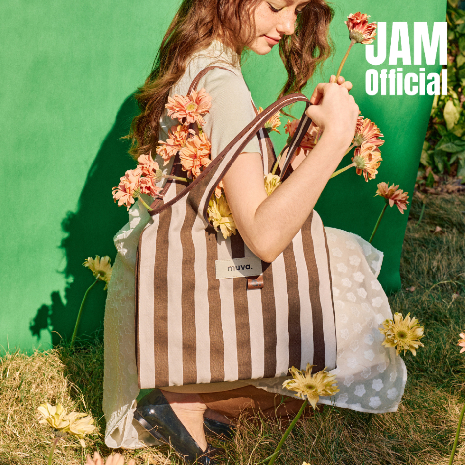 JAM | MUVA - Stripy - กระเป๋าผ้า สะพายข้าง ทรง Tote